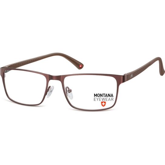 Okulary oprawki prostokątne optyczne Montana MM610B brązowe